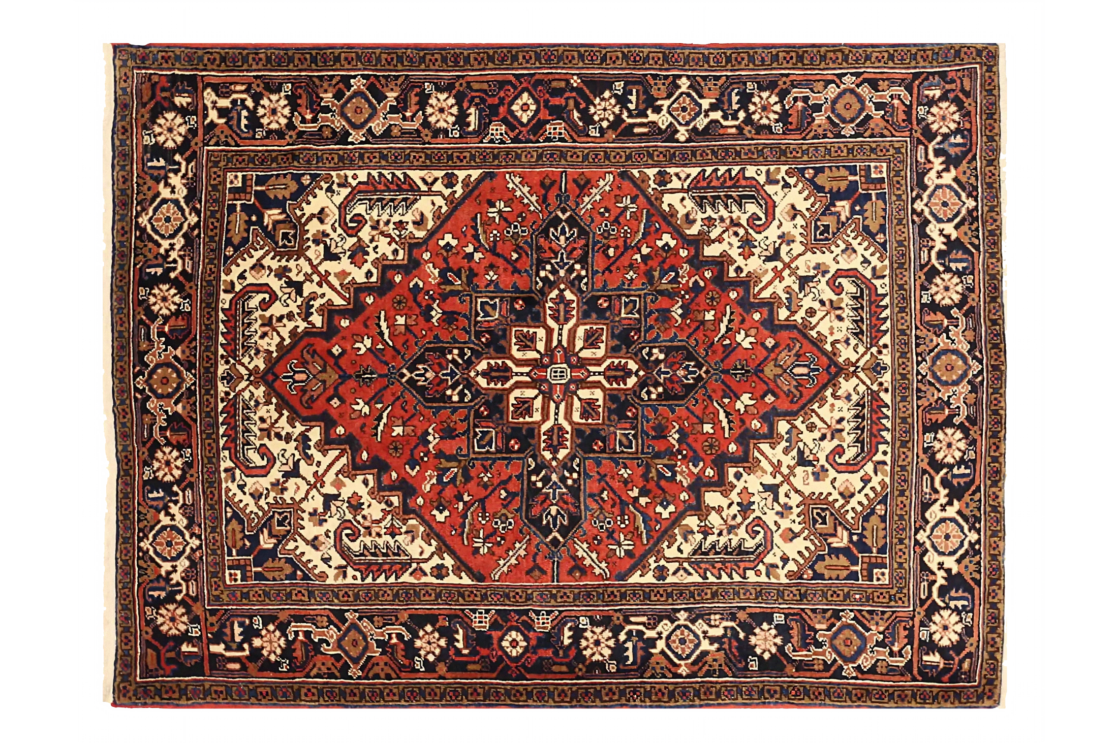 Antique Persian Heriz Traditional Rug 71917