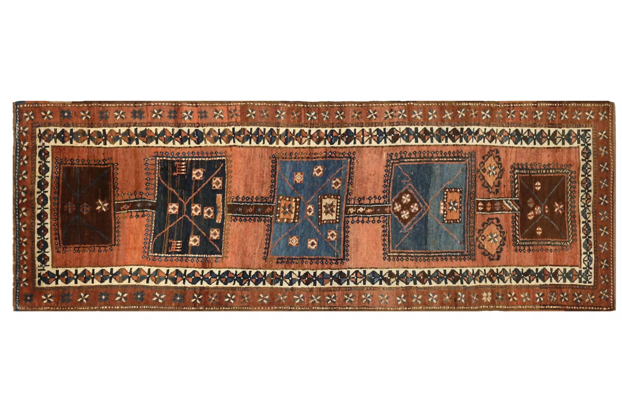Antique Russia Kazakhstan Transitional Rug 71920
