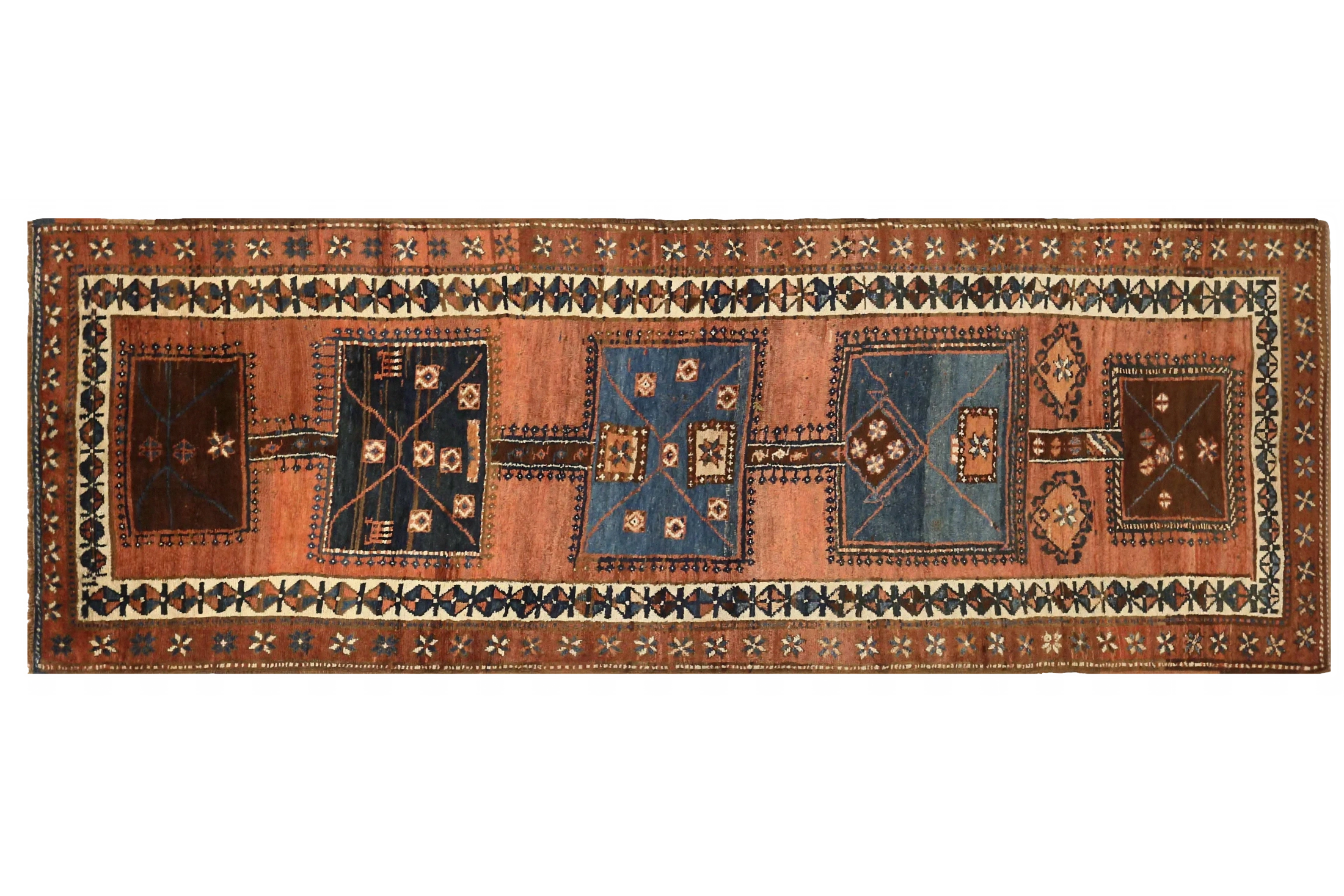 Antique Russia Kazakhstan Transitional Rug 71920