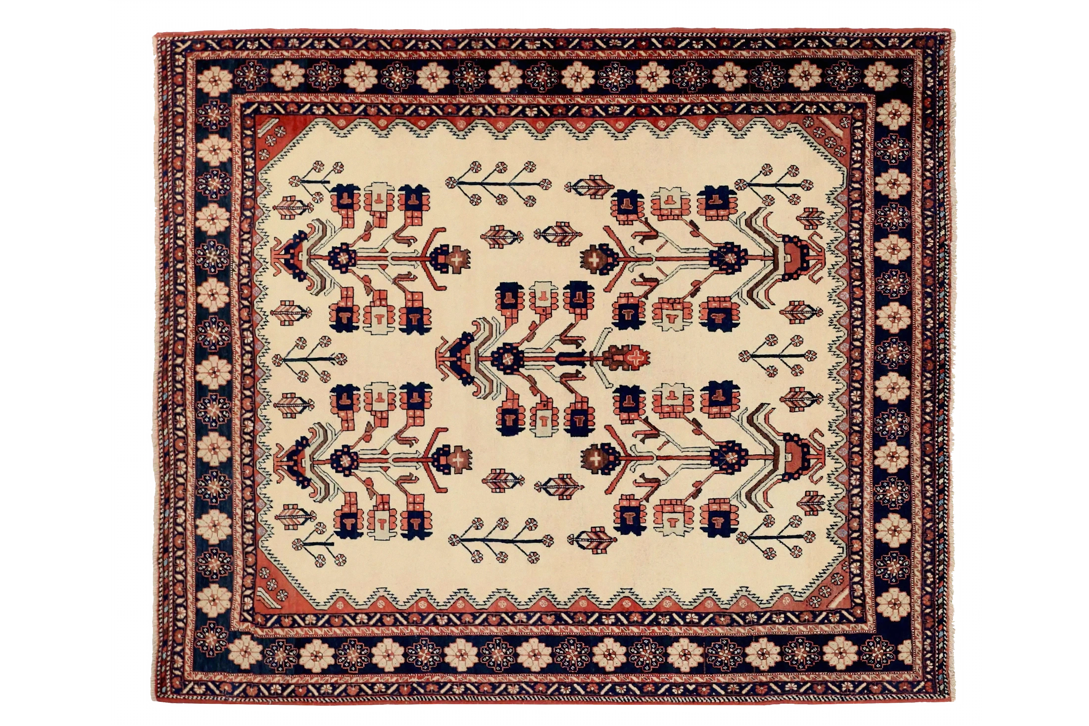 Antique Persian Sirjan Traditional Rug 71921