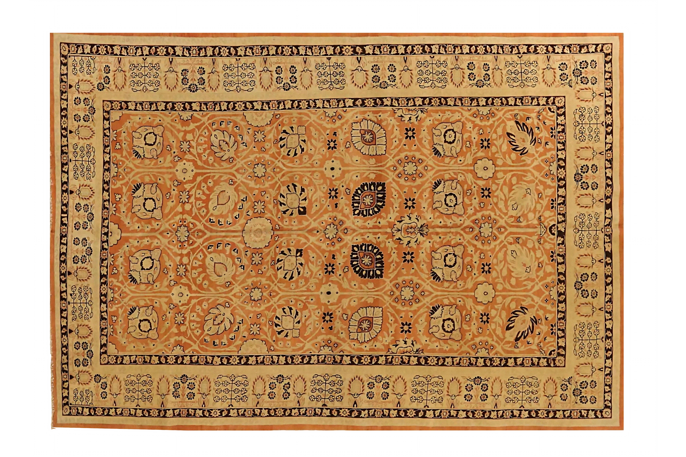 Antique Persian Tabriz Transitional Rug 71937