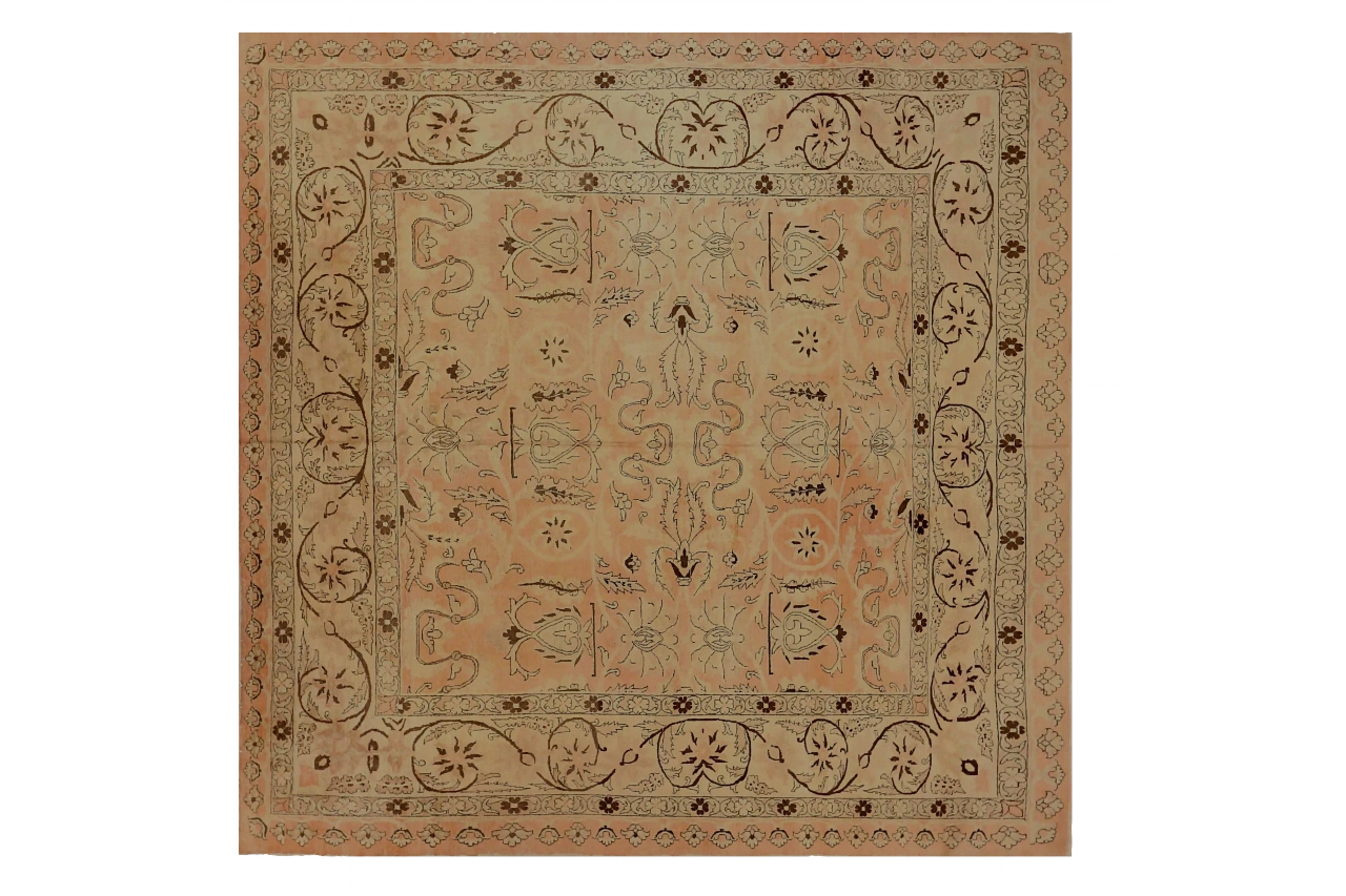 Antique Persian Tabriz Transitional Rug 71940