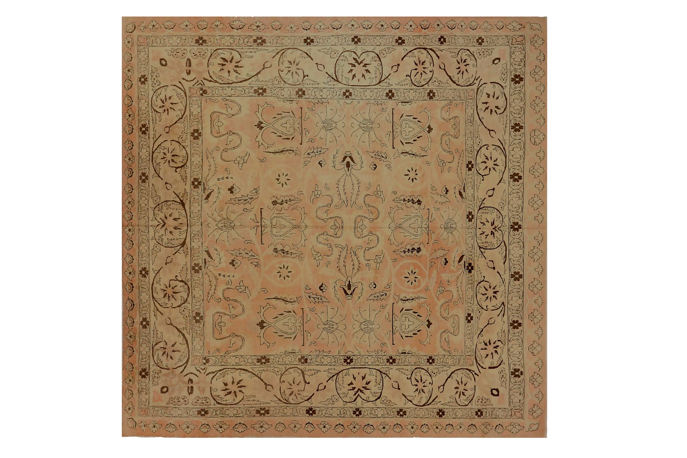 Antique Persian Tabriz Transitional Rug 71940