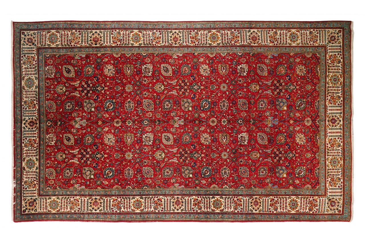 Antique Persian Tabriz Traditional Rug 71975