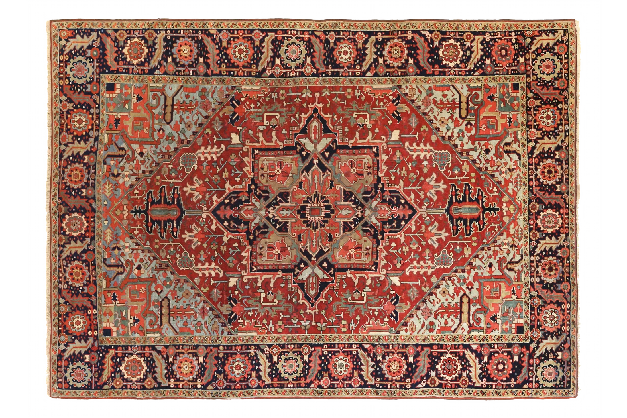 Antique Persian Traditional Rug 71978