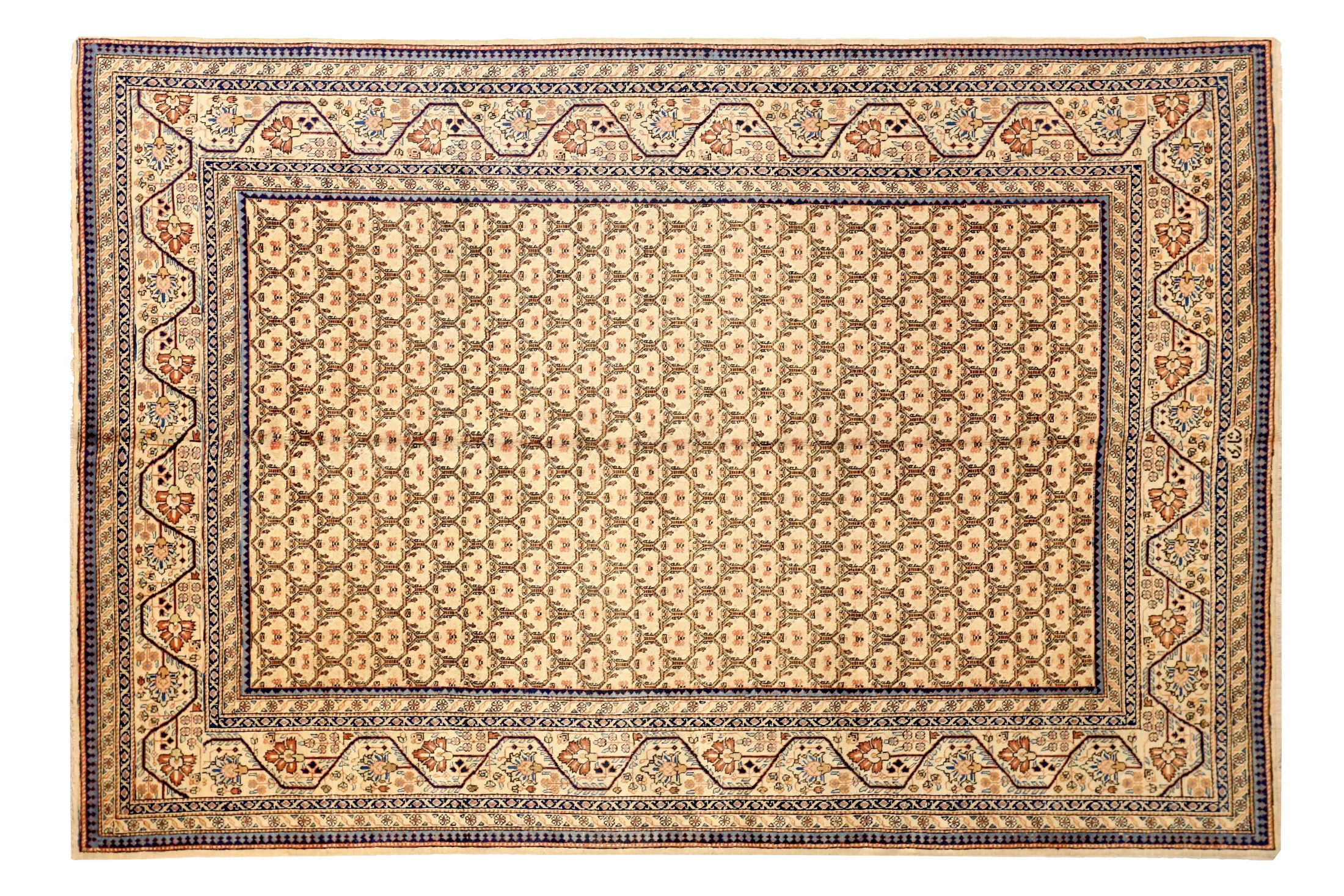 Antique Persian Tabriz Transitional Rug 72012