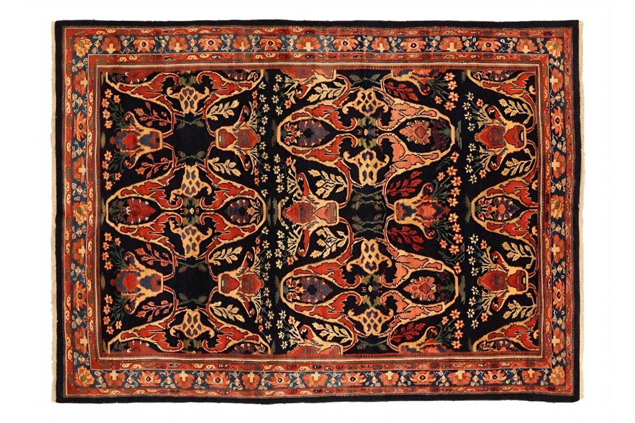 Antique Persian Mahal Traditional Rug 72038