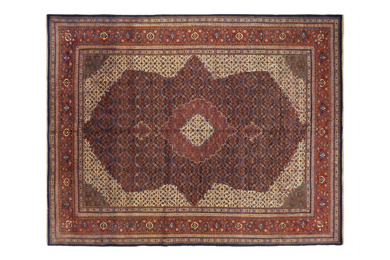 Antique Persian Sarouk Traditional Rug 72039