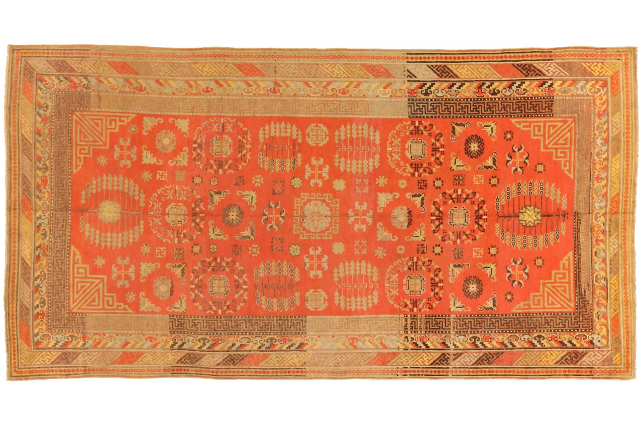 Antique Russia Khotan Transitional Rug 72111