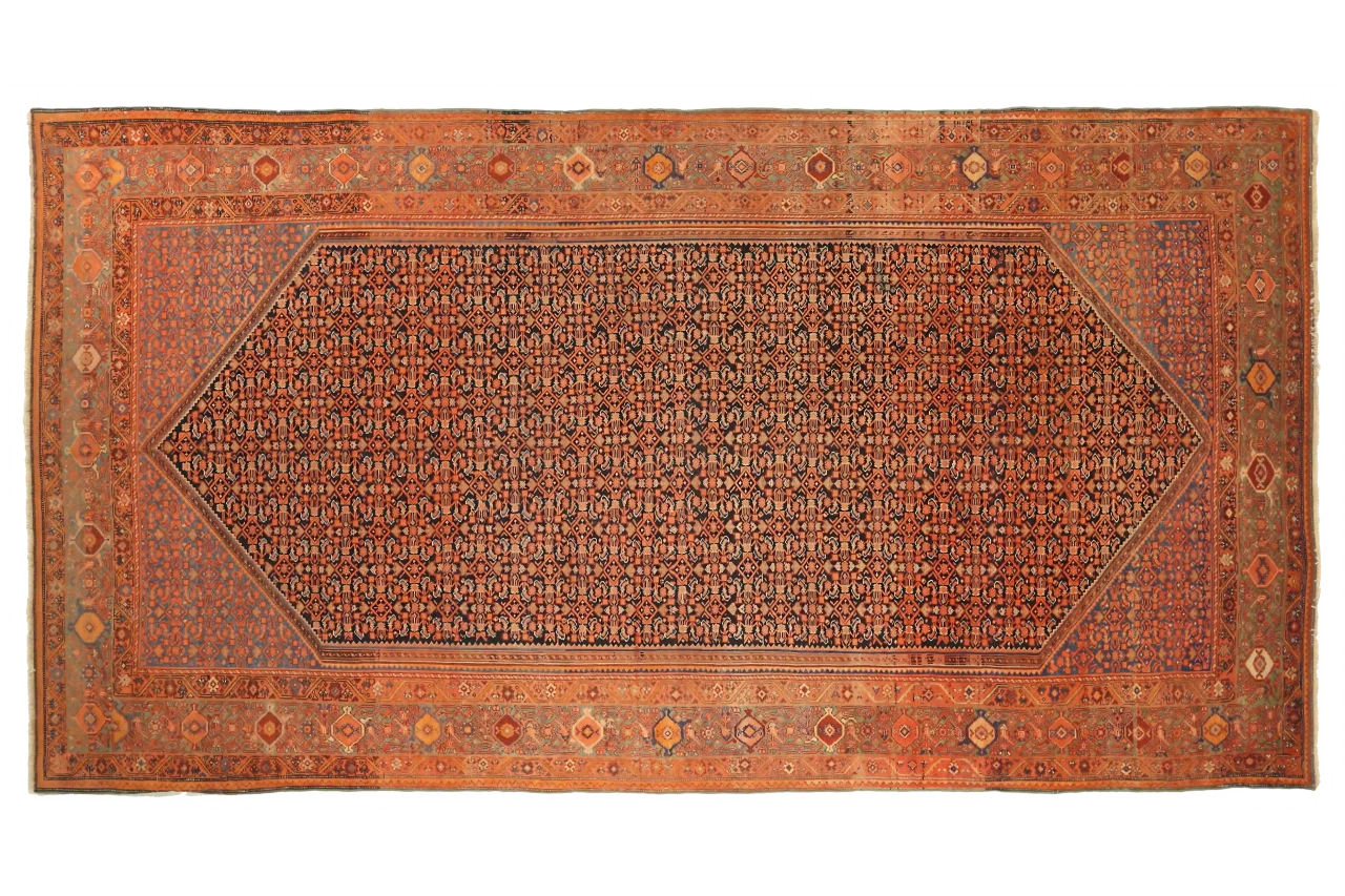 Antique Persian Malayer Traditional Rug 72114