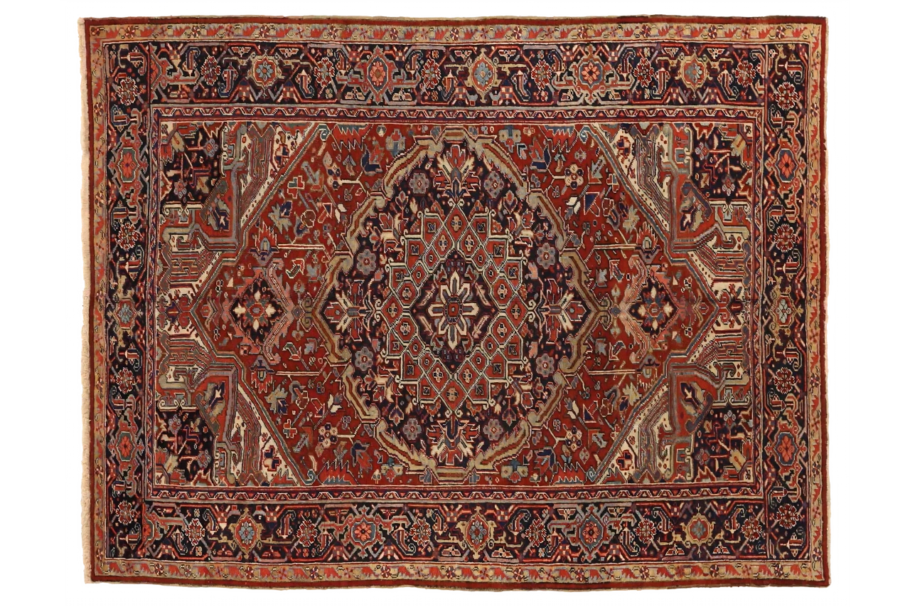Antique Persian Heriz Traditional Rug 72151