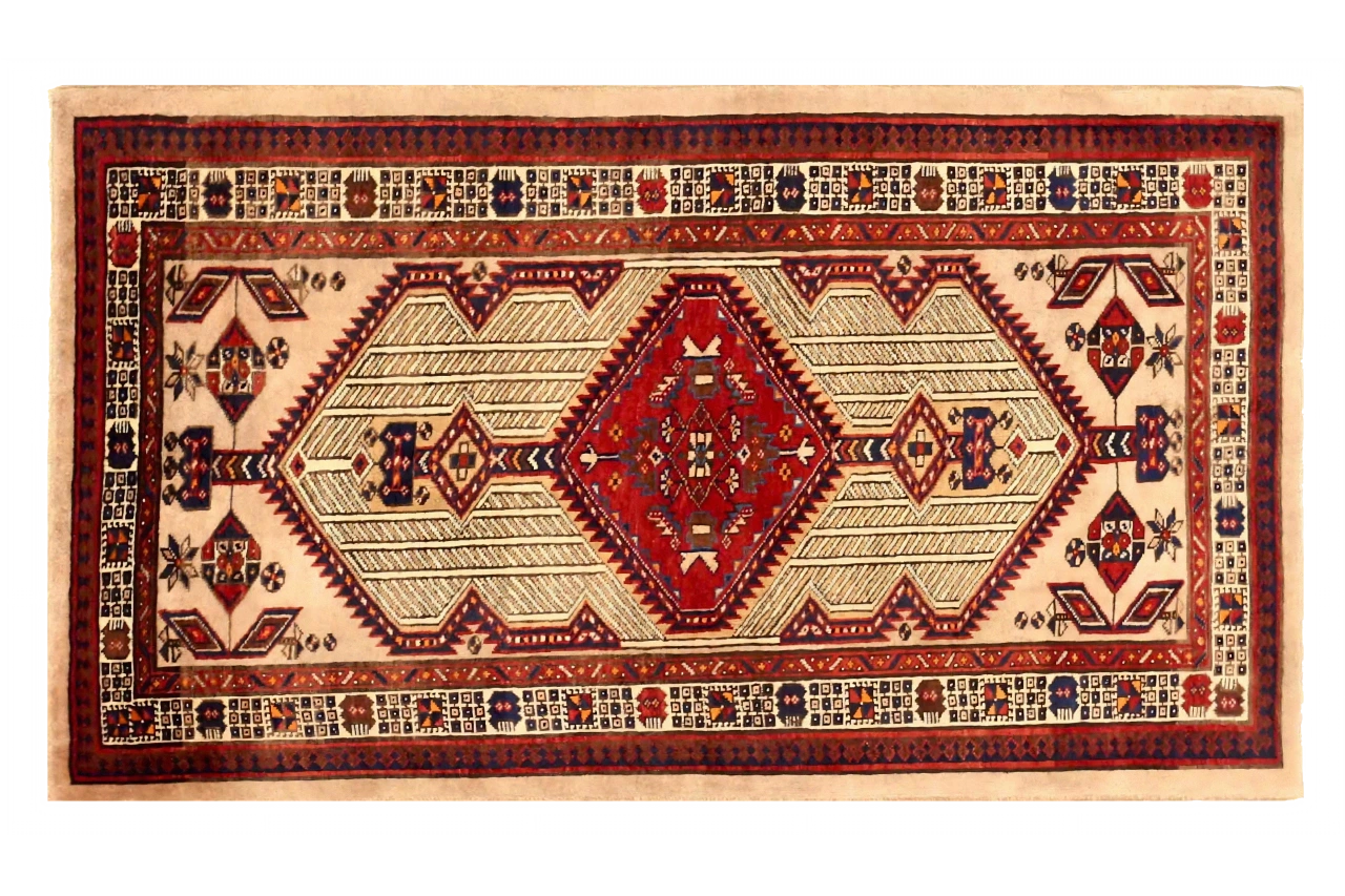 Vintage Persian Sarab Traditional Rug 72160