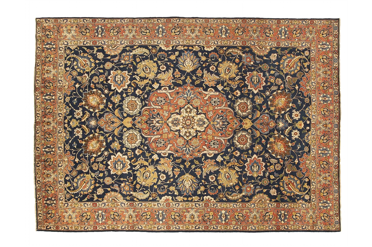 Antique Persian Tabriz Traditional Rug 72164