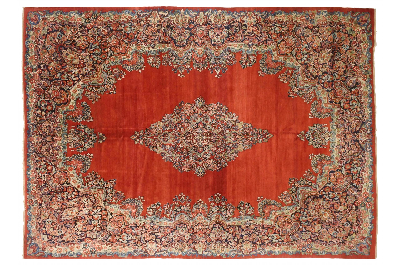 Antique Persian Sarouk Traditional Rug 72198