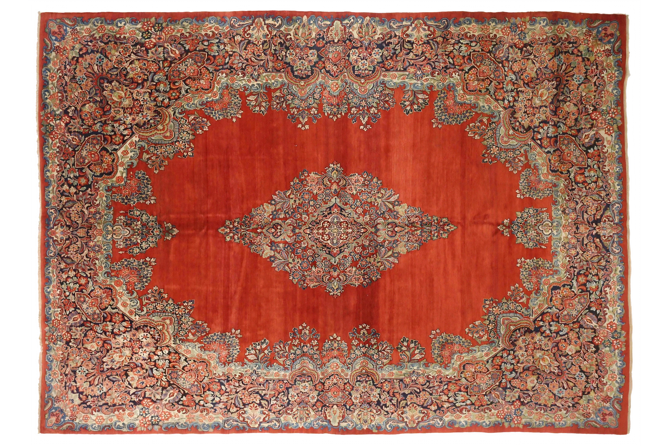 Antique Persian Sarouk Traditional Rug 72198