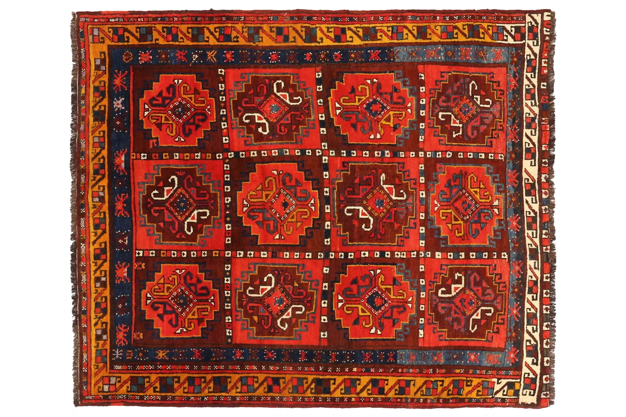 Antique Russia Kazakhstan Traditional Rug 72202