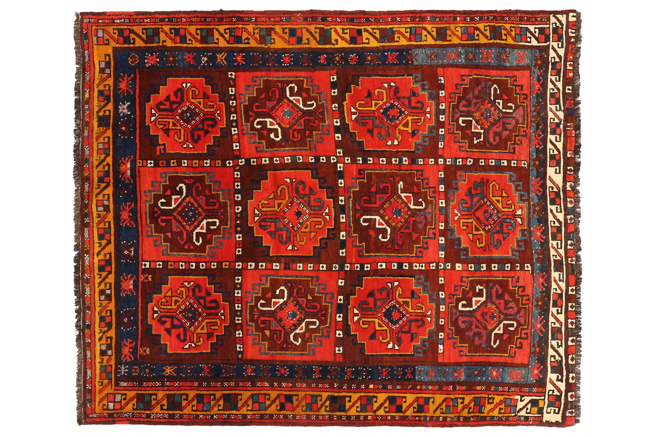 Antique Russia Kazakhstan Traditional Rug 72202