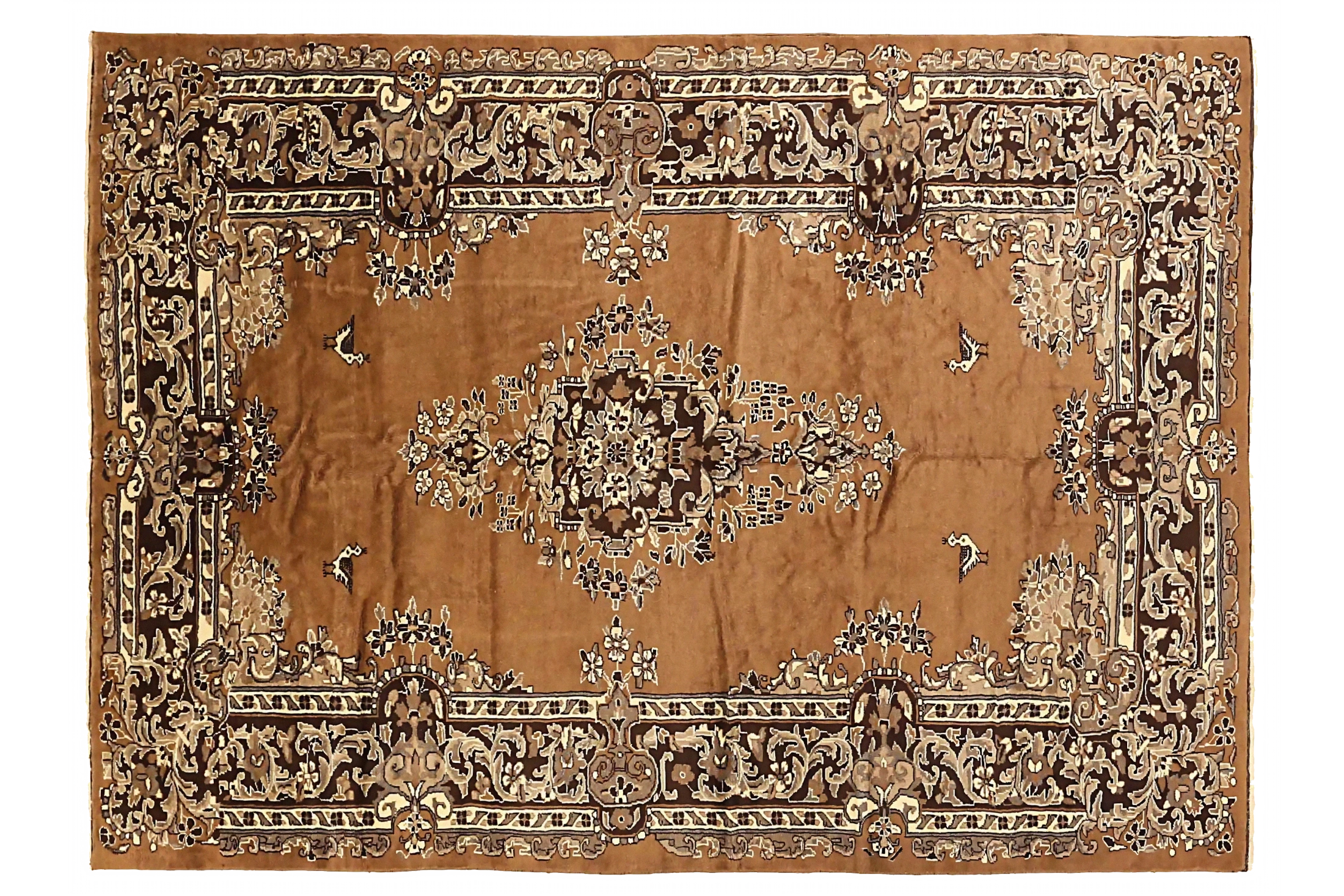 Antique Persian Mashad Transitional Rug 72204