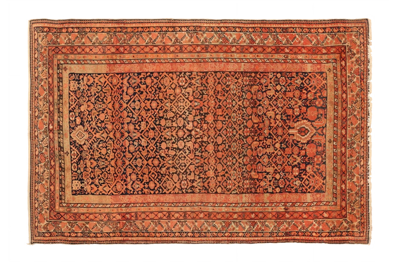 Antique Persian Malayer Traditional Rug 72219