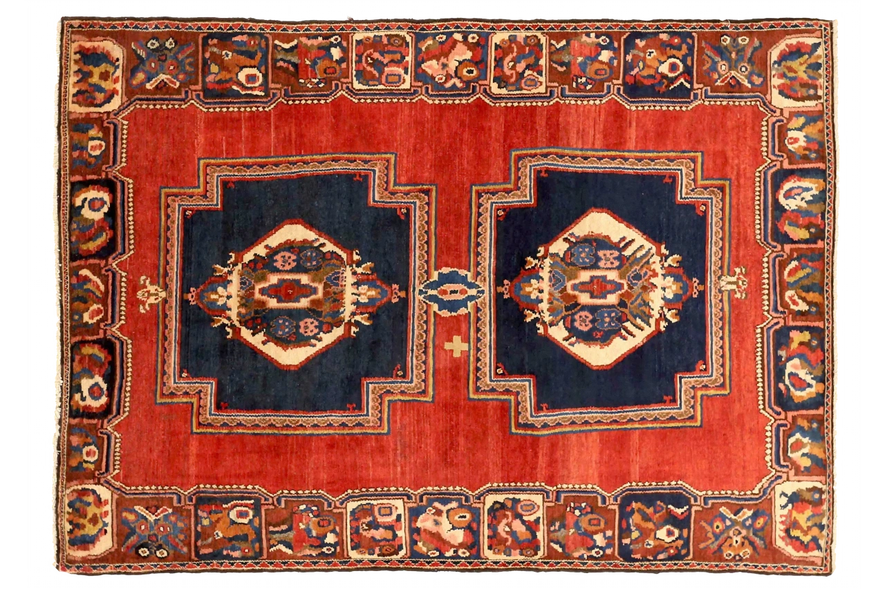 Antique Persian Bakhtiar Transitional Rug 72232