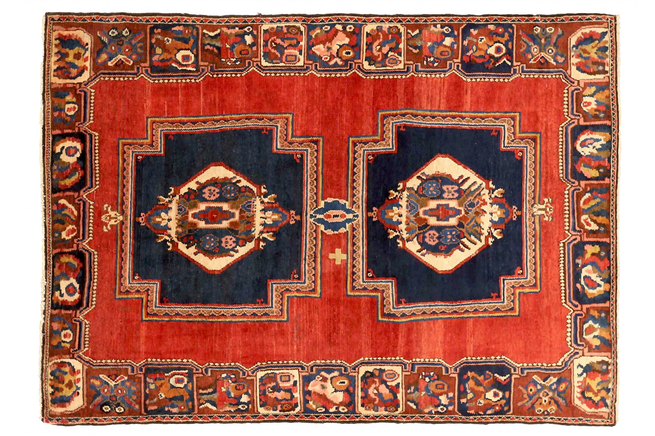 Antique Persian Bakhtiar Transitional Rug 72232