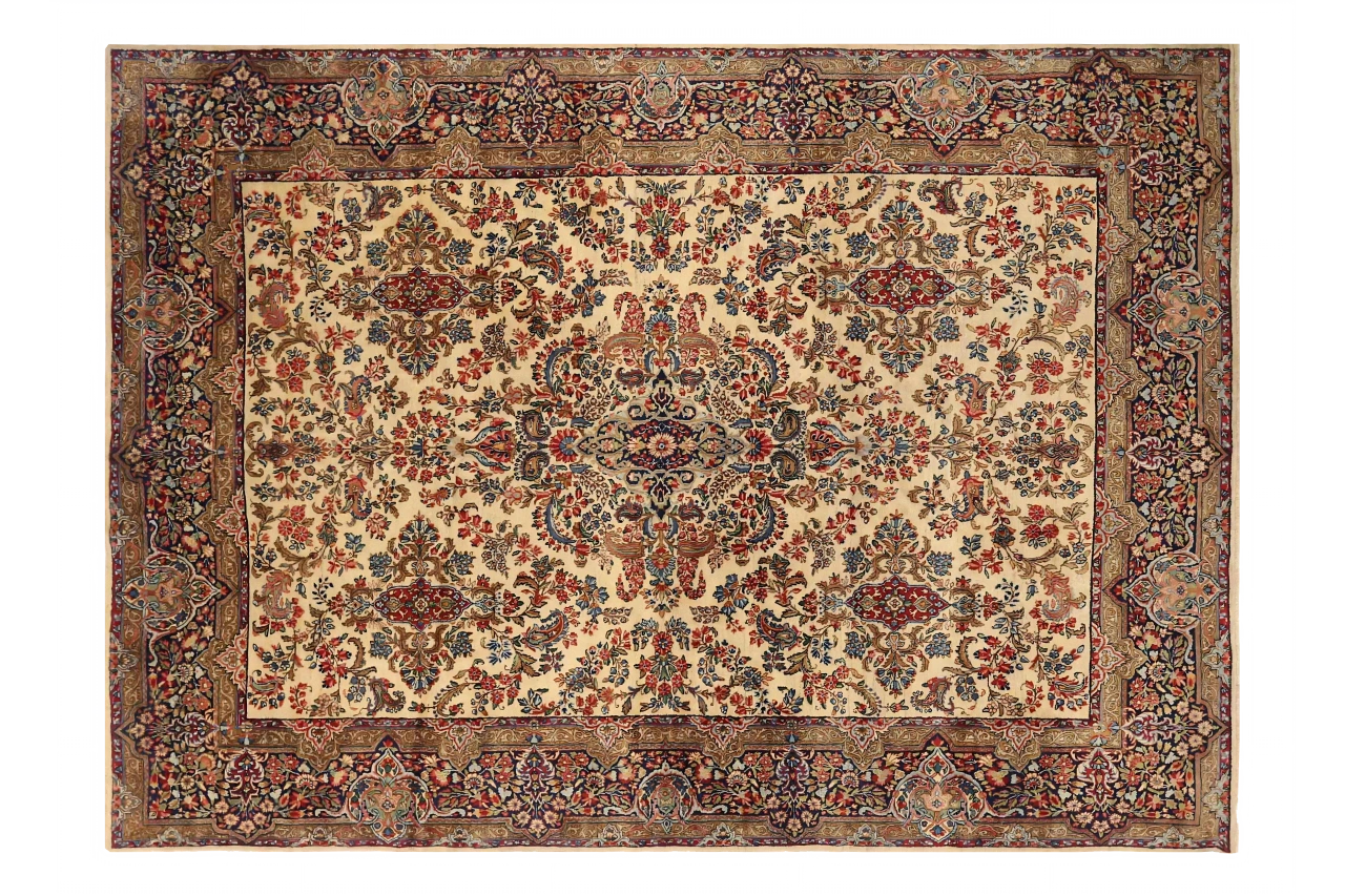 Antique Persian Kerman Traditional Rug 72235