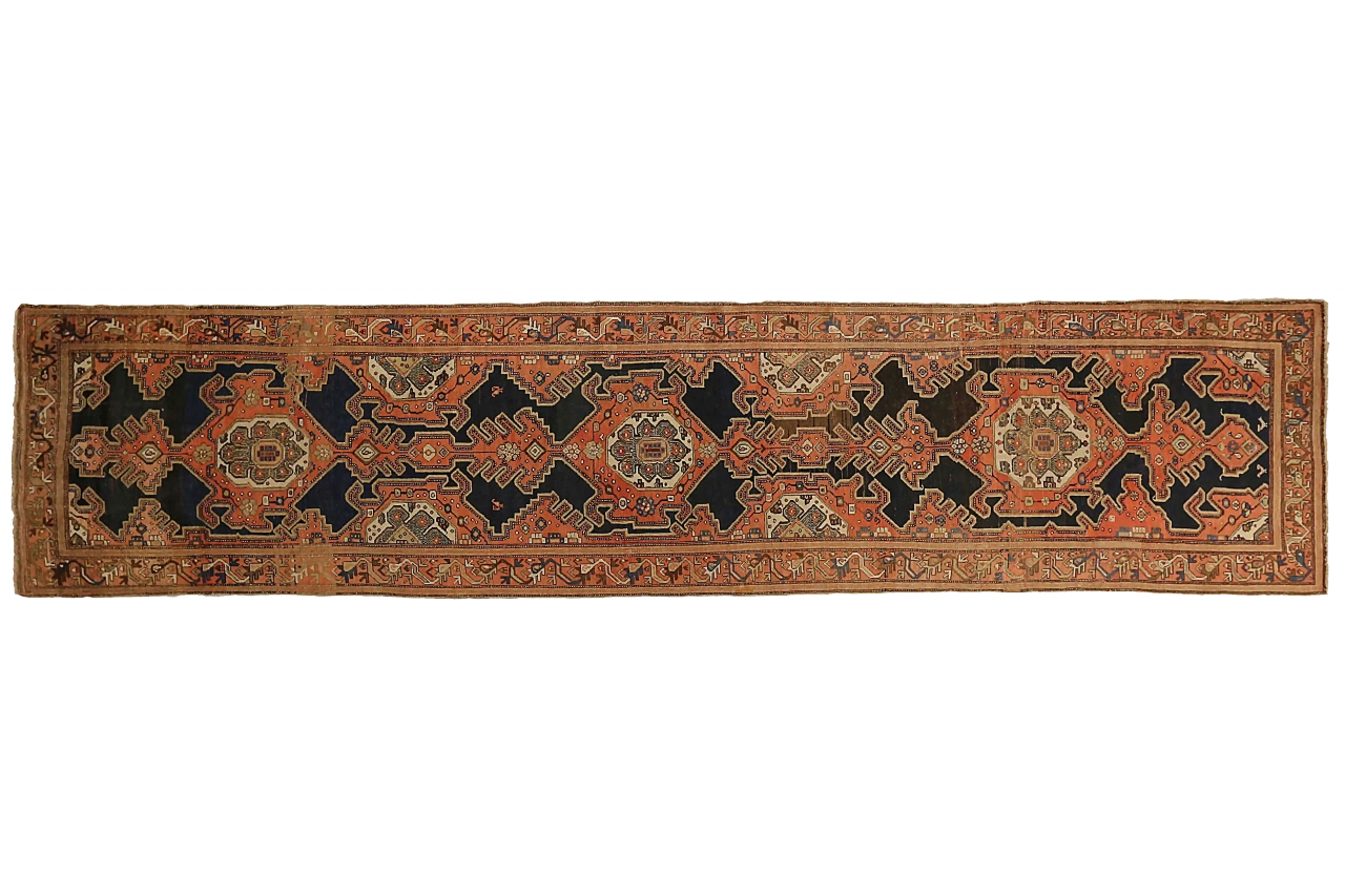 Antique Persian Malayer Traditional Rug 72282