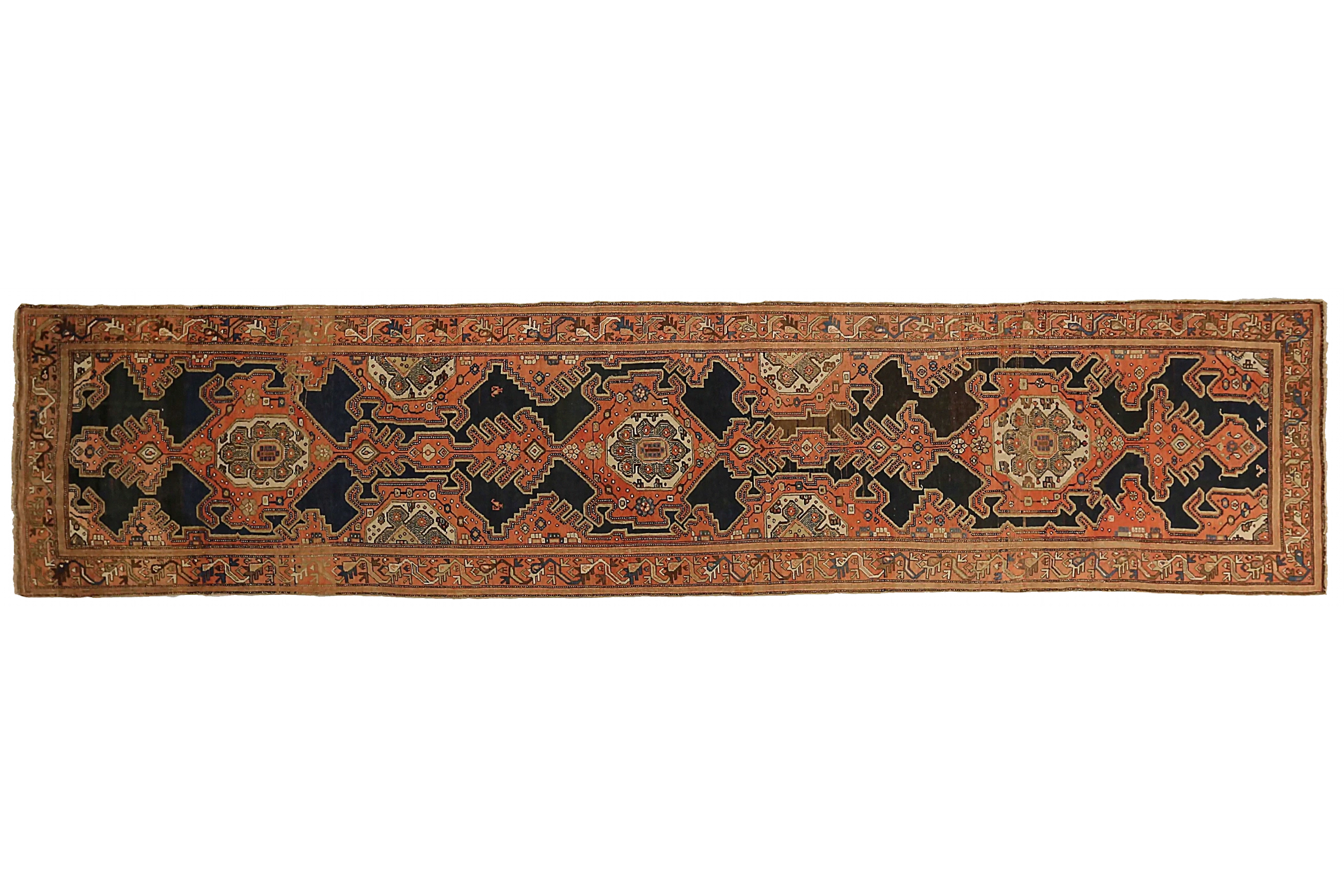 Antique Persian Malayer Traditional Rug 72282