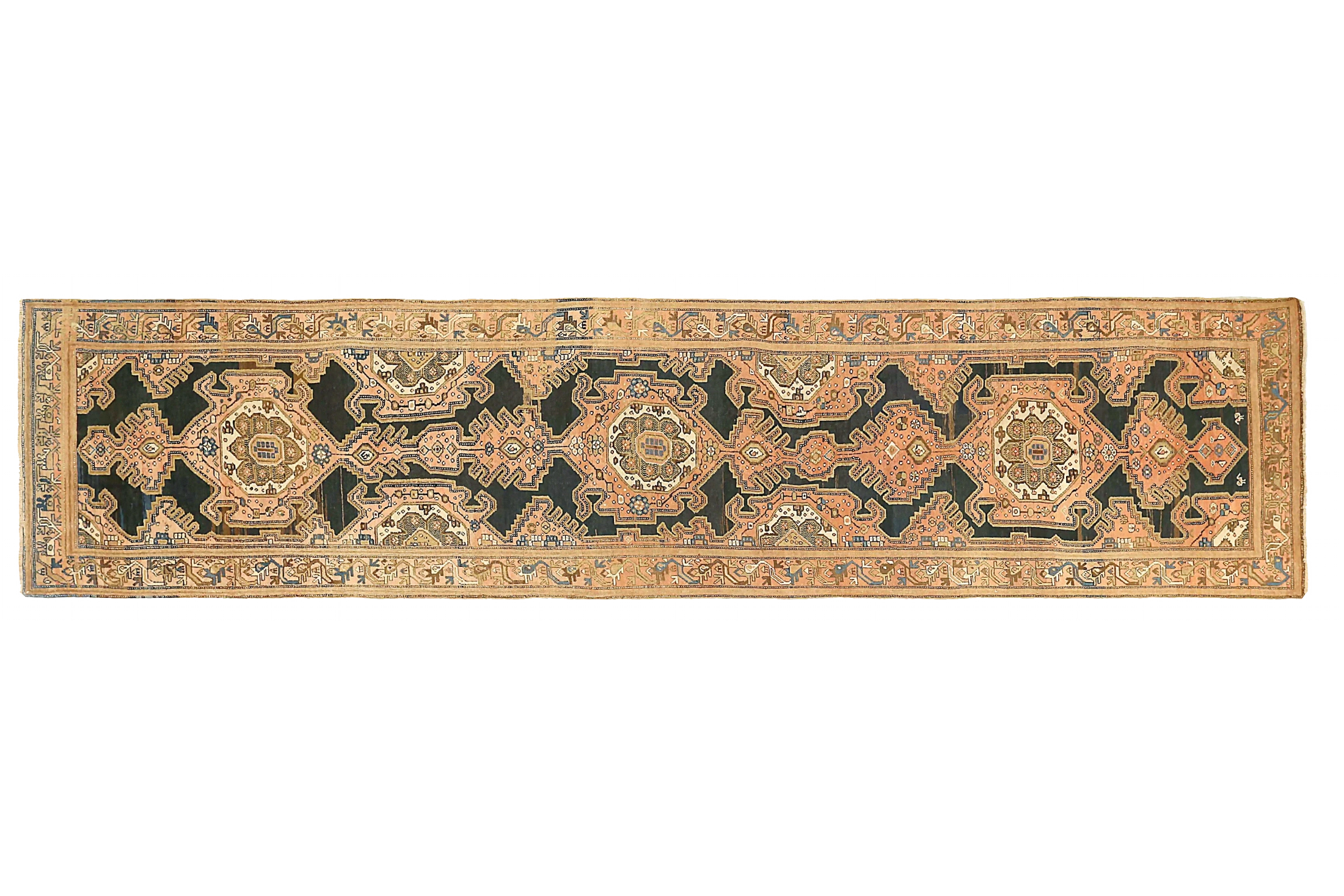 Antique Persian Malayer Traditional Rug 72283