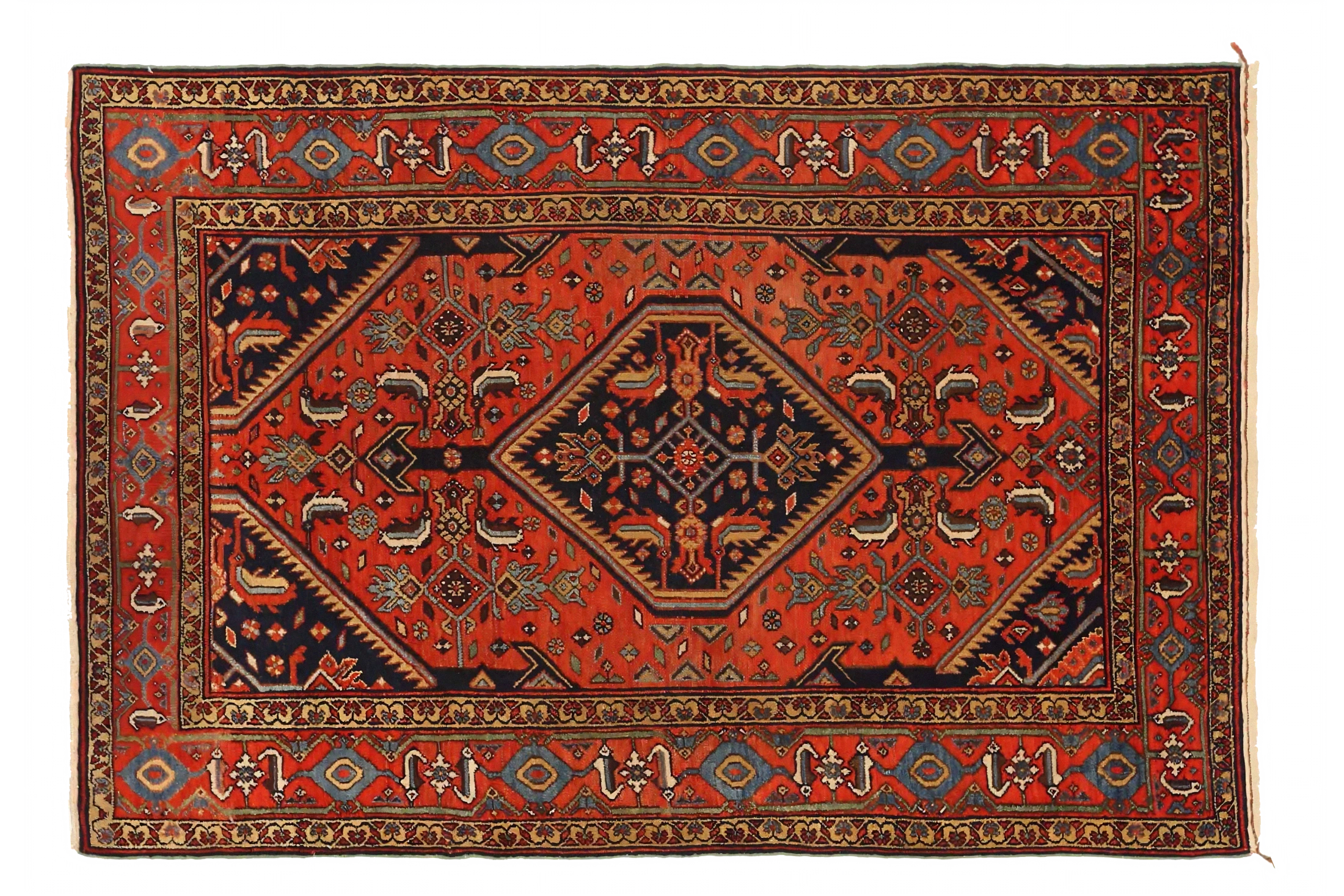 Antique Persian Hamadan Traditional Rug 72294