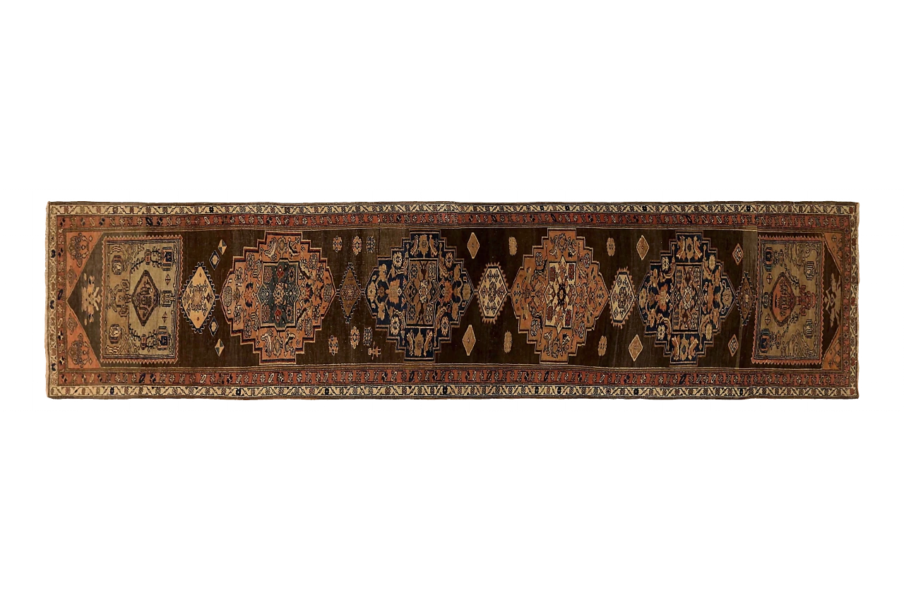 Antique Persian Bijar Transitional Rug 72297