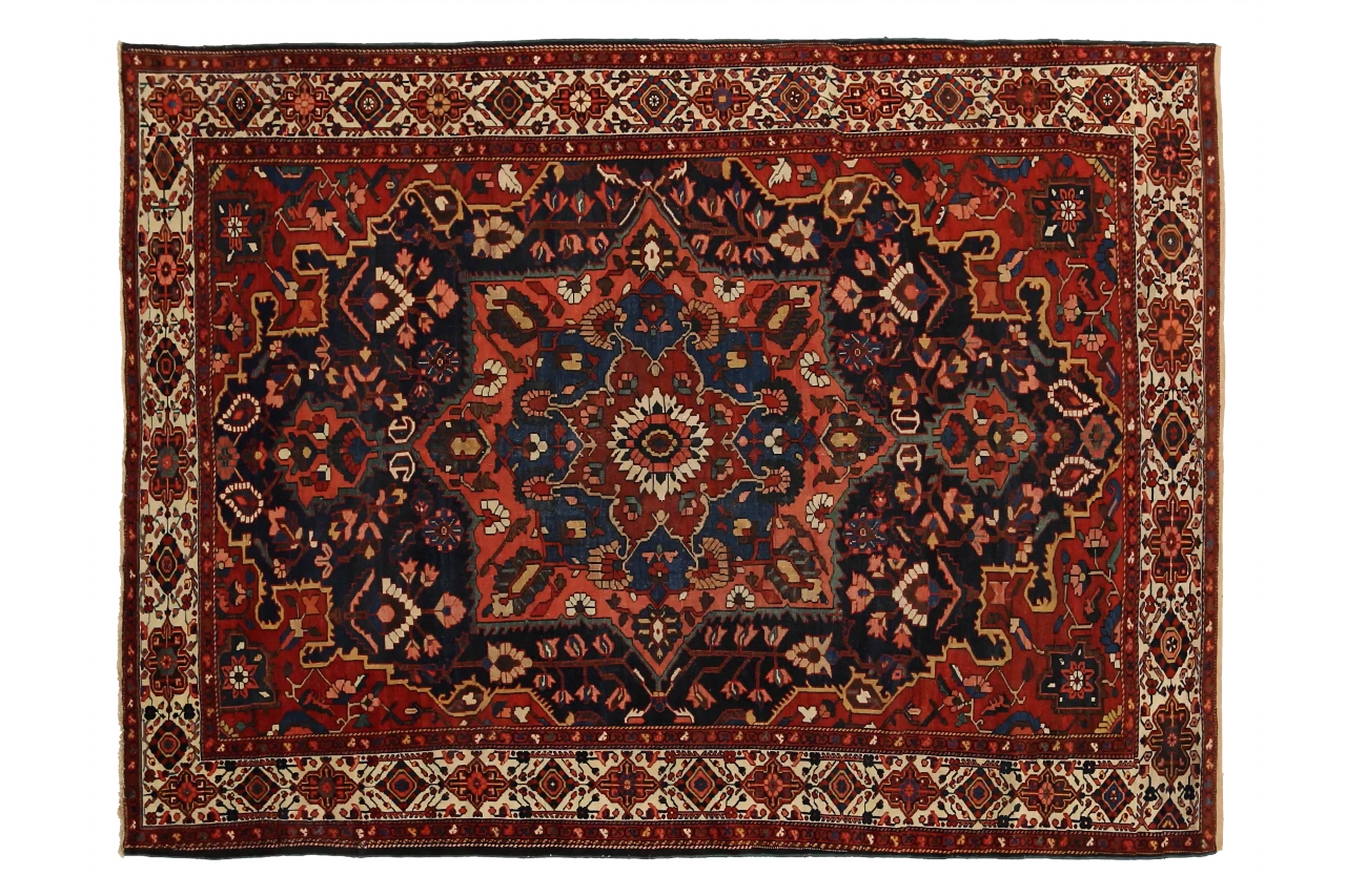 Antique Persian Bakhtiar Traditional Rug 72318