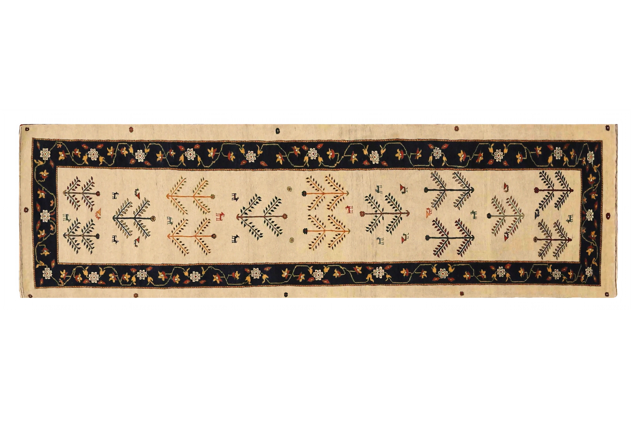 Antique Persian Gabbeh Transitional Rug 72321