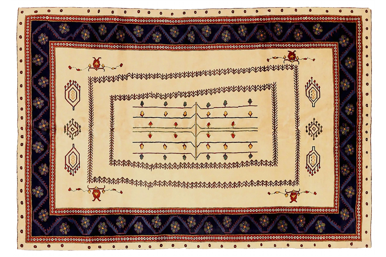 Antique Persian Gabbeh Transitional Rug 72325