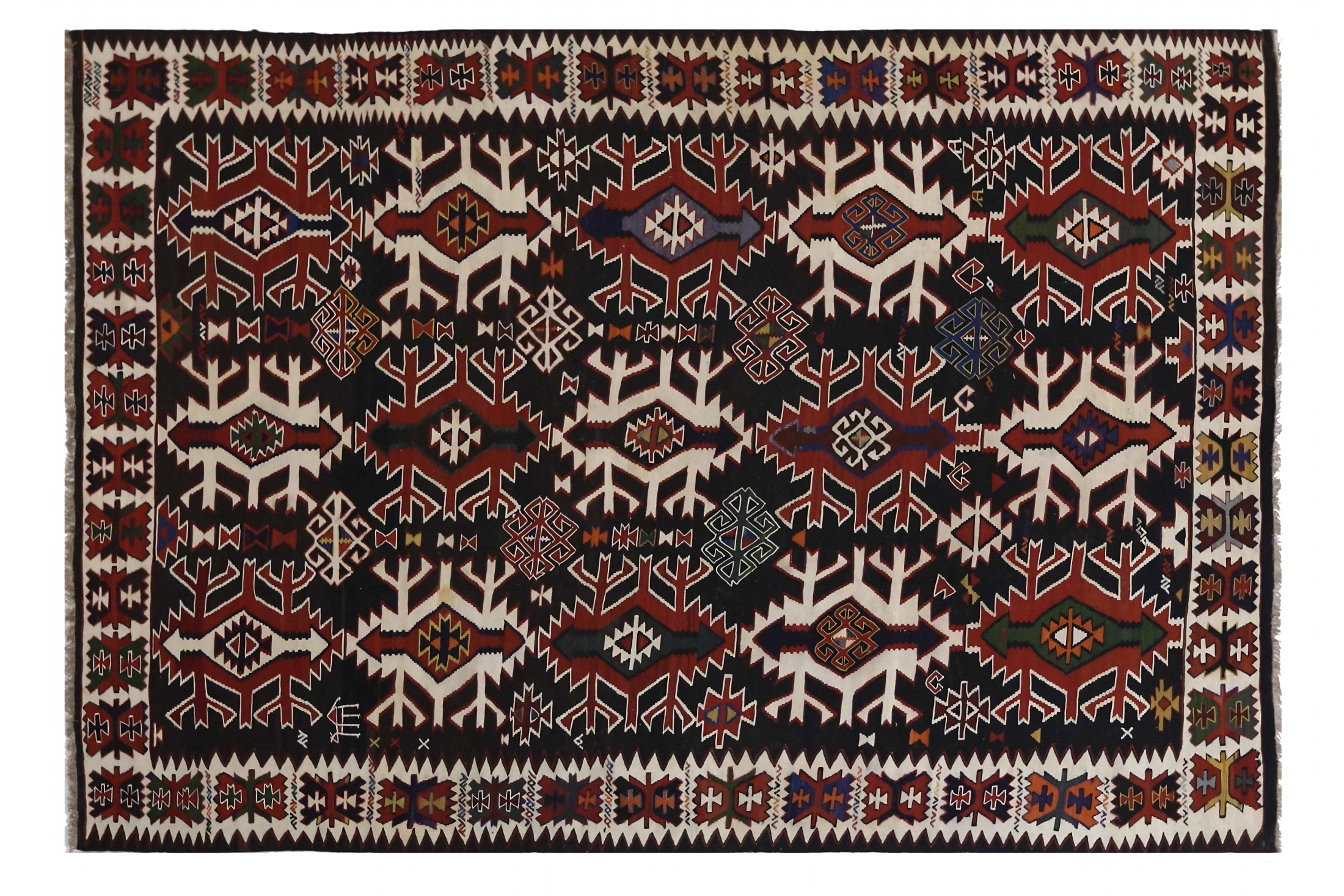 Antique Russia Traditional Rug 72337