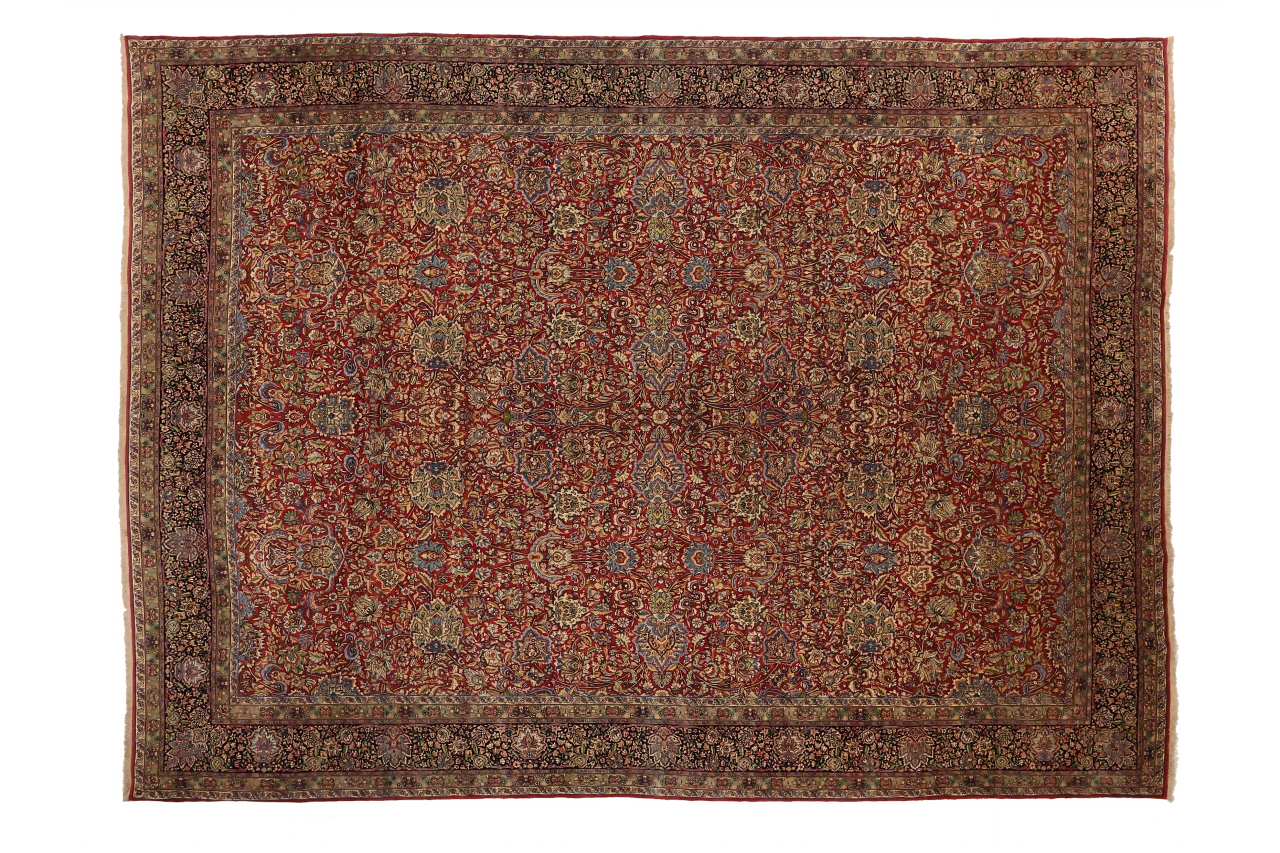 Antique Persian Kerman Traditional Rug 72353