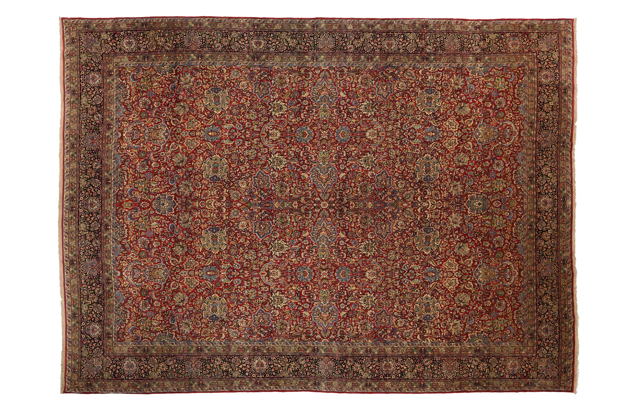 Antique Persian Kerman Traditional Rug 72353