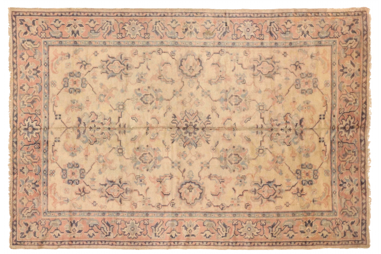 Antique Turkey Oushak Traditional Rug 72358