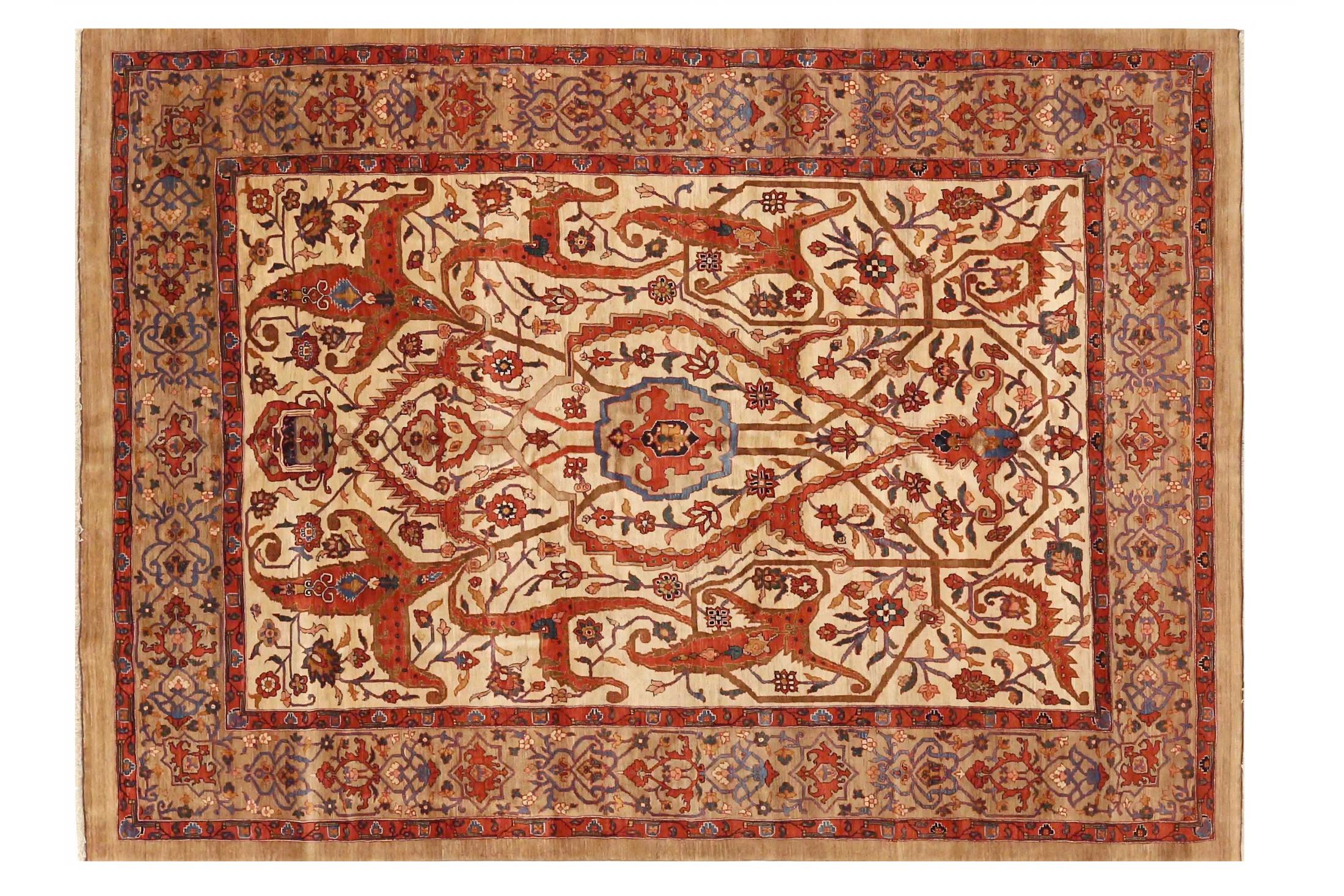 Antique Persian Bijar Traditional Rug 72375