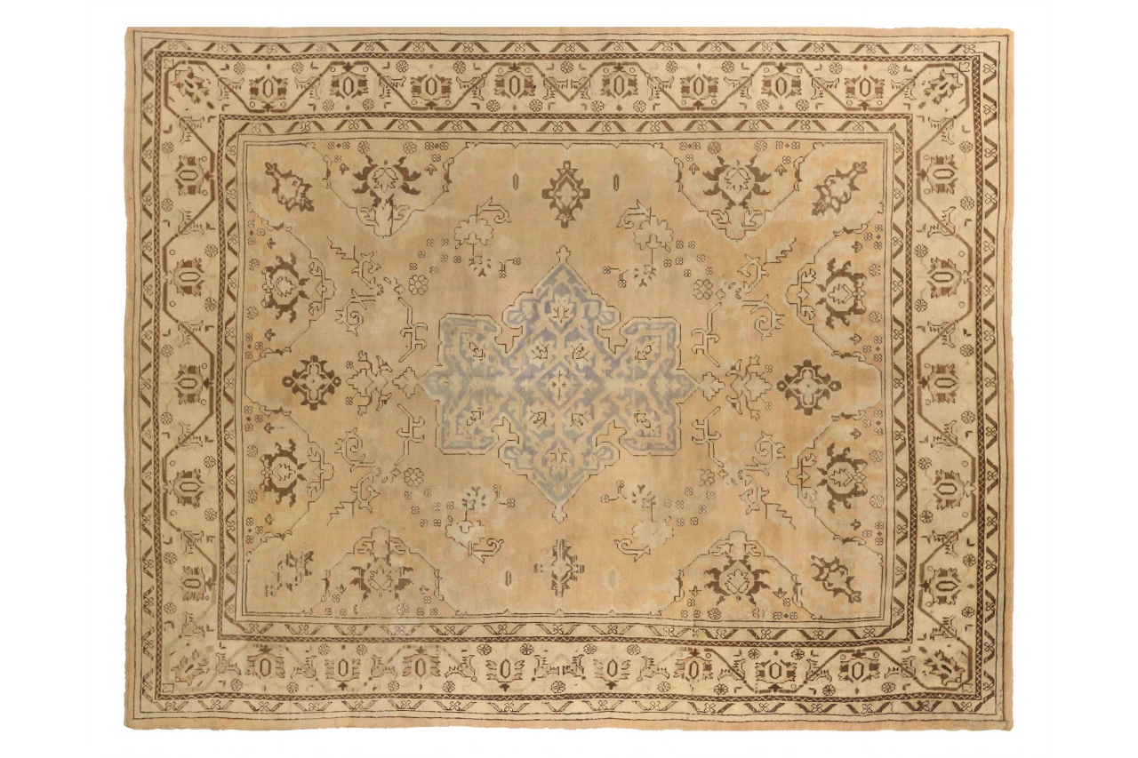 Antique Turkey Oushak Transitional Rug 72387