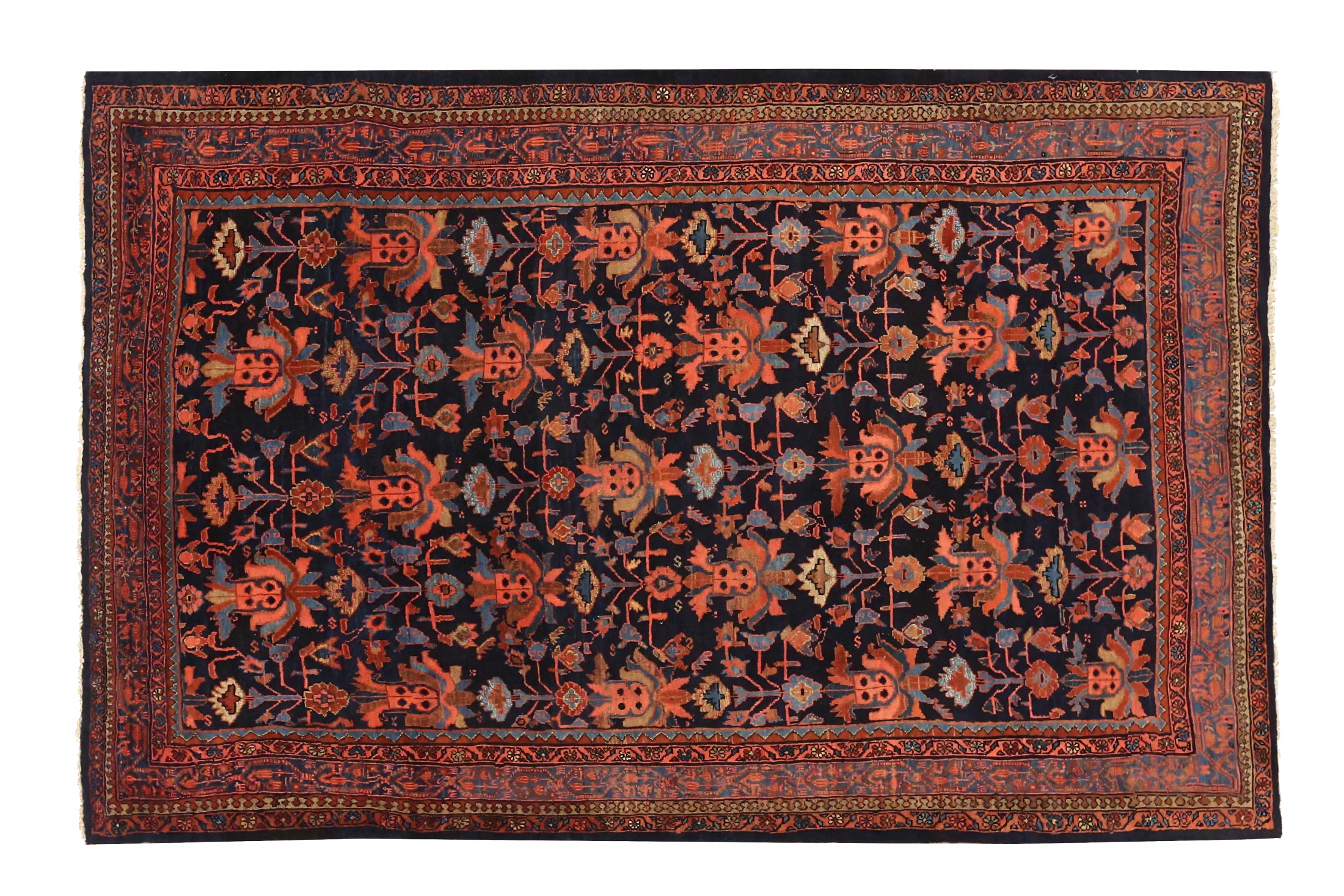 Antique Persian Bijar Traditional Rug 72388