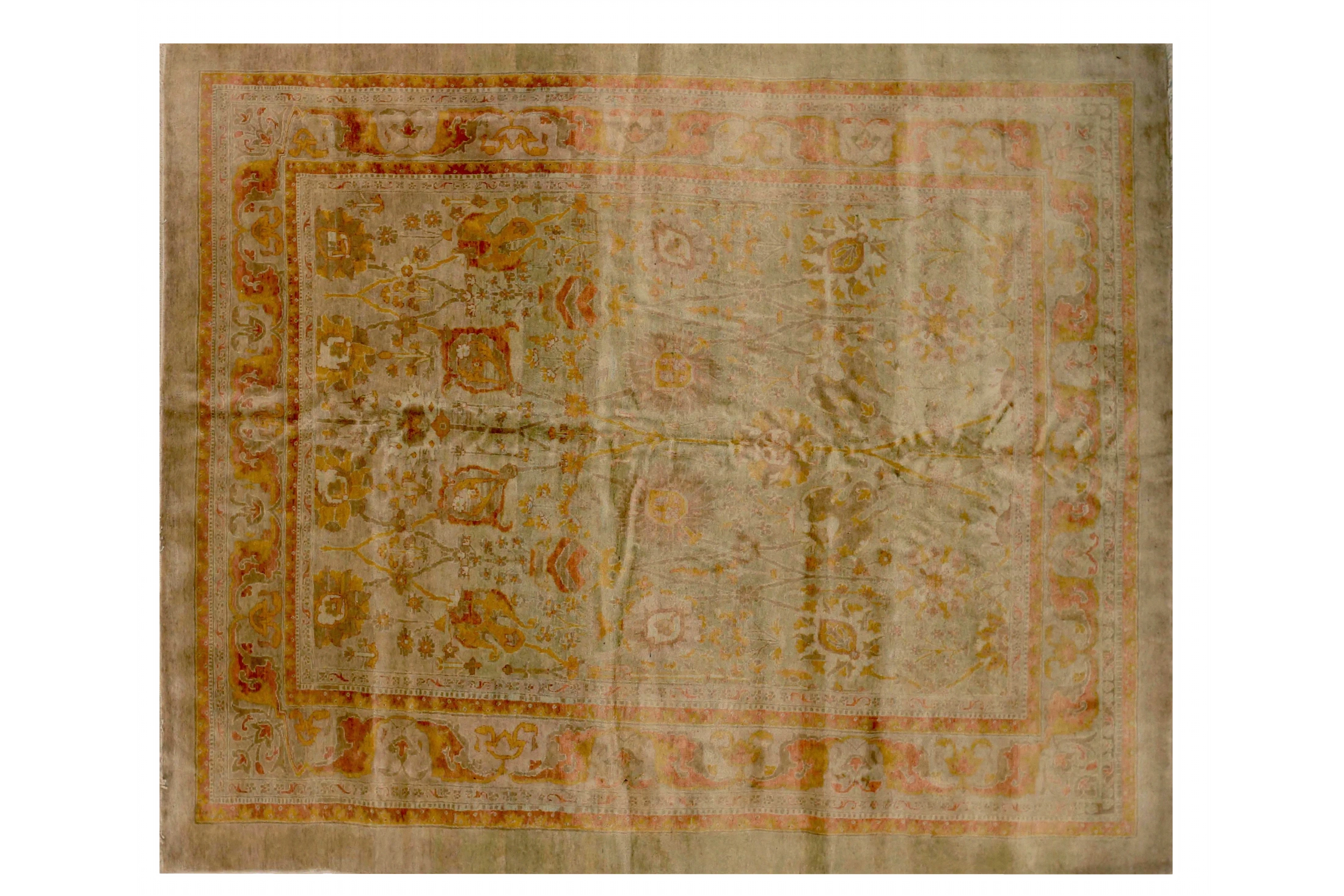 Antique Persian Tabriz Traditional Rug 72392