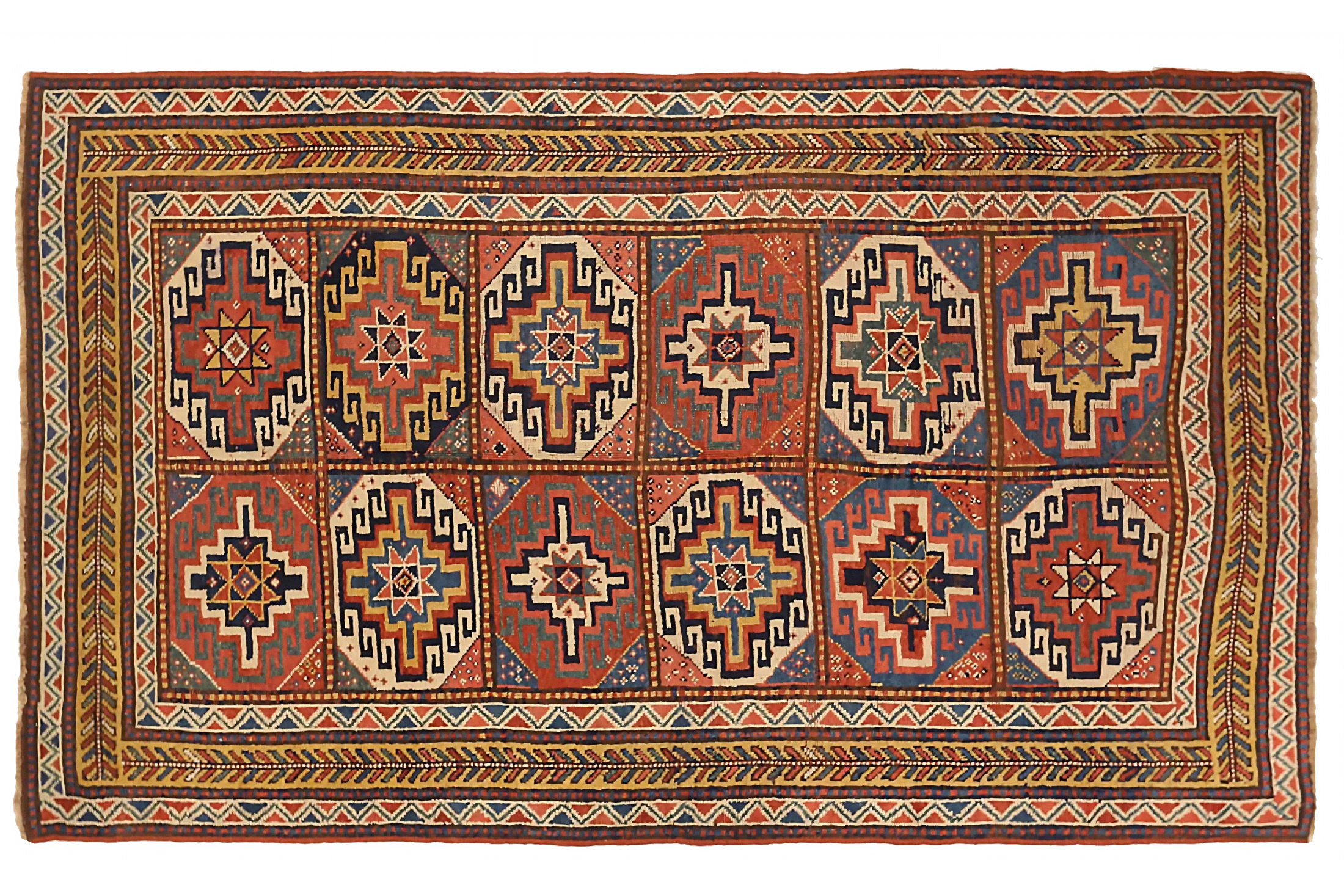 Antique Russia Kazakhstan Traditional Rug 72427