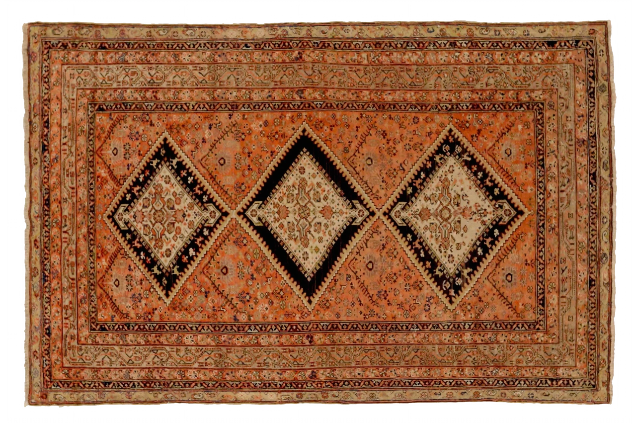 Antique Persian Malayer Traditional Rug 72448