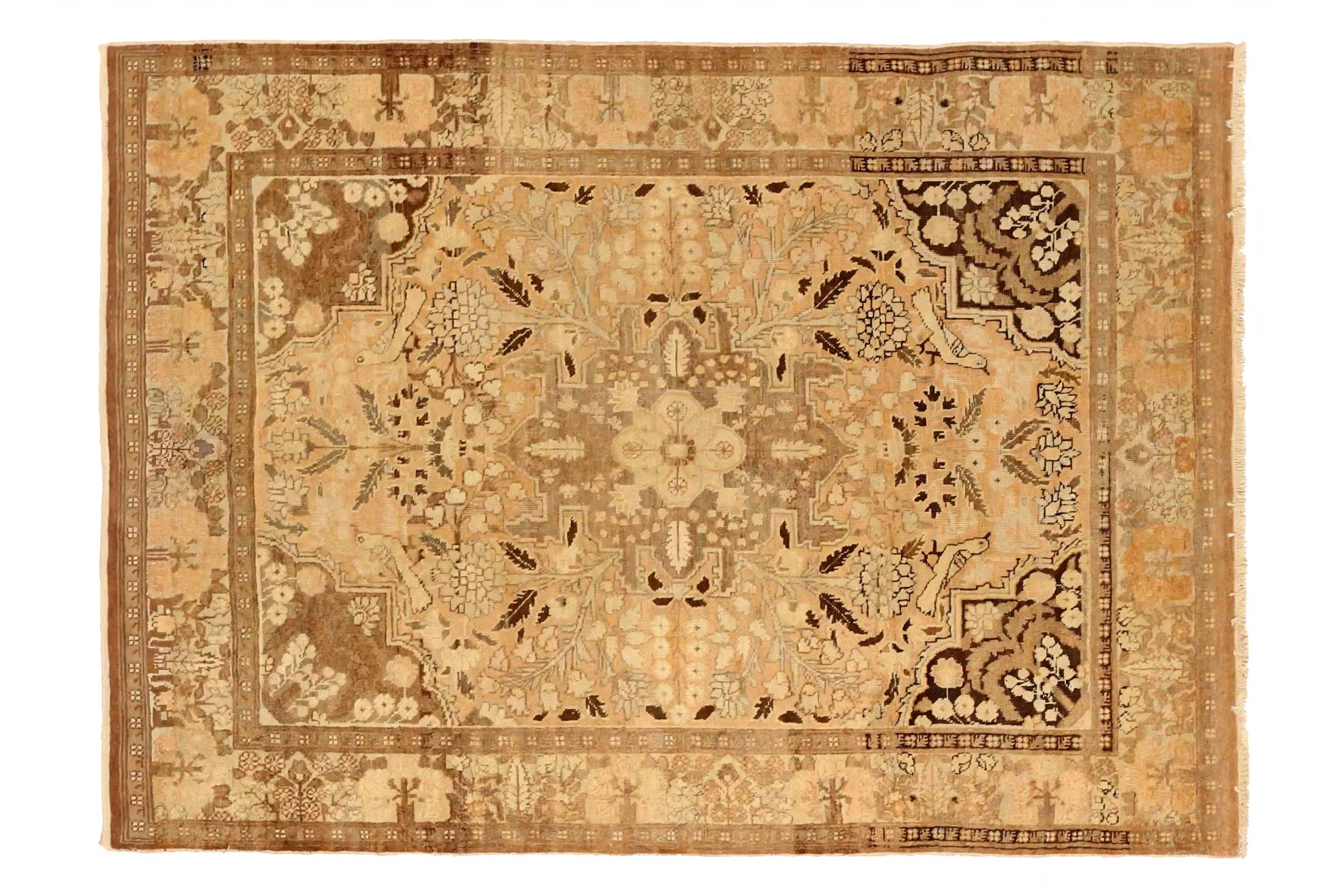 Antique Persian Tabriz Transitional Rug 72459