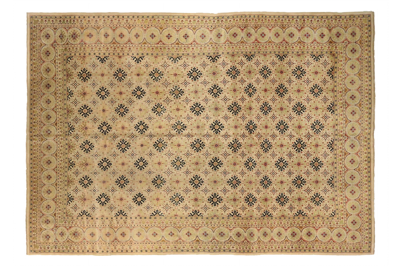 Antique Persian Kashan Transitional Rug 72490