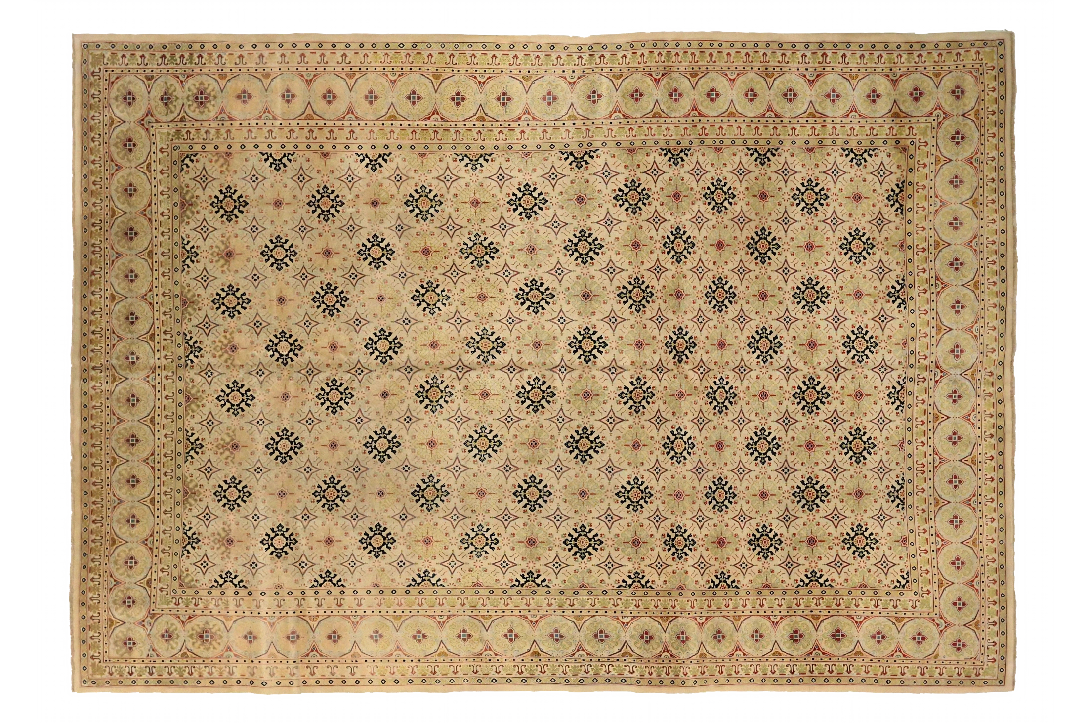 Antique Persian Kashan Transitional Rug 72490