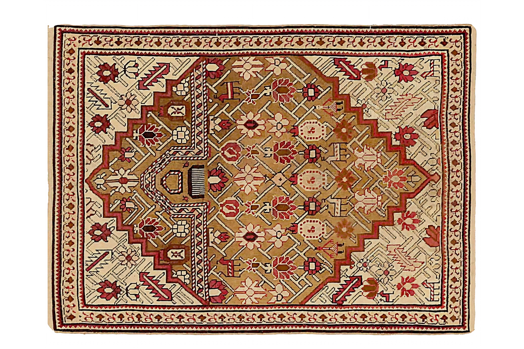 Antique Russia Karabagh Transitional Rug 72494