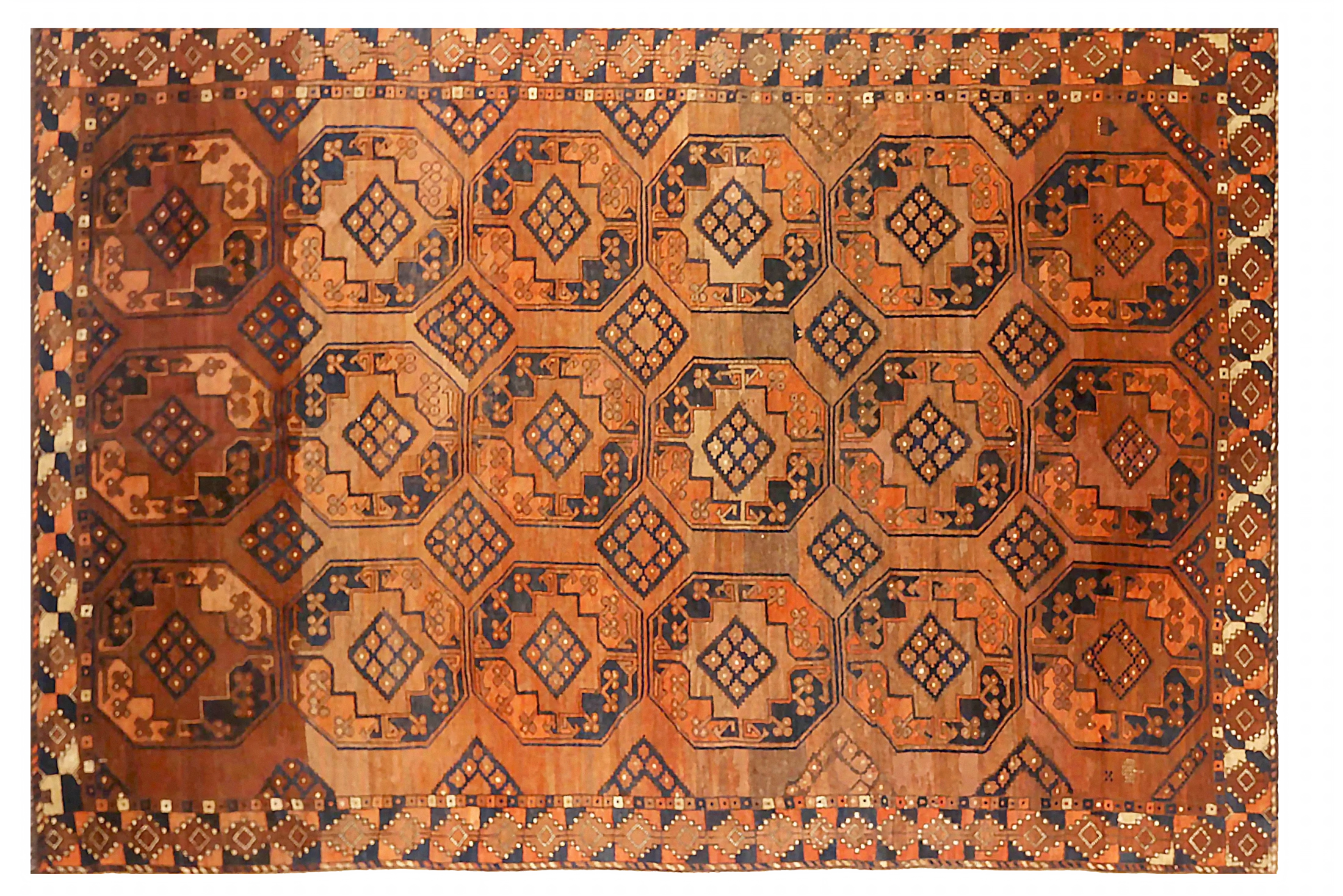 Antique Afghanistan Transitional Rug 72497