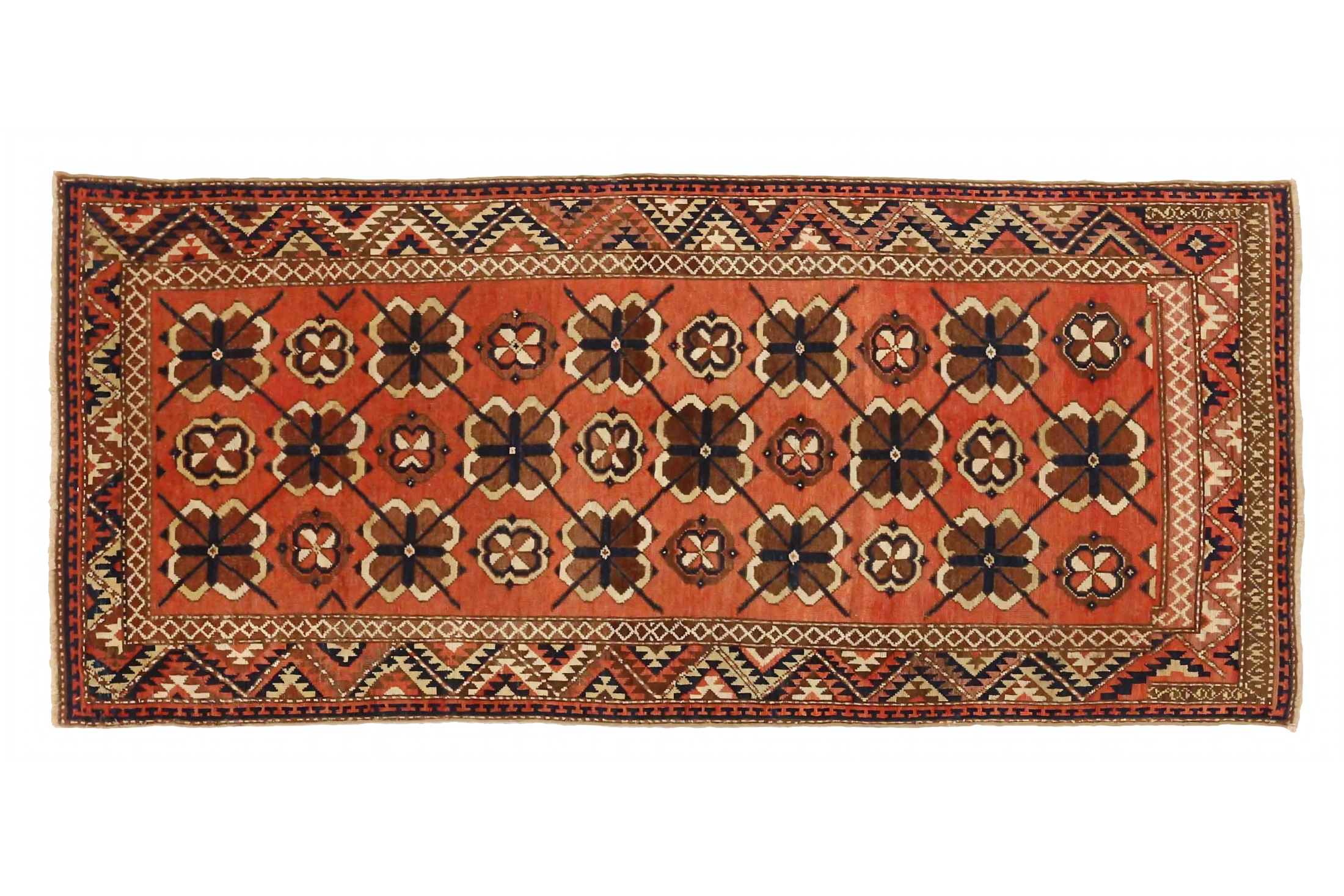 Antique Russia Uzbak Transitional Rug 72501